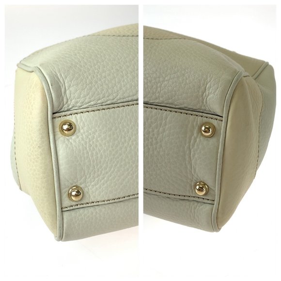 GUCCI Bamboo Ivory Brown Gold Hardware Leather 308360 Shoulder Bag Handbag 2w... - Picture 2 of 9